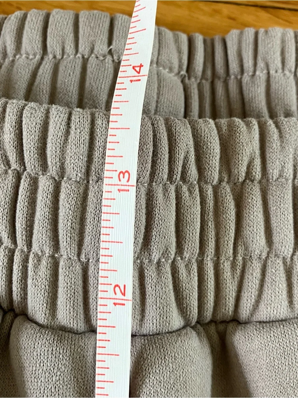 Comfrt Beige Neutral Cozy High Rise Lounge Sweats Sweatpants XL Extra Large - Picture 9 of 13